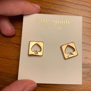 Kate Spade Signature Open Spade Gold Earrings